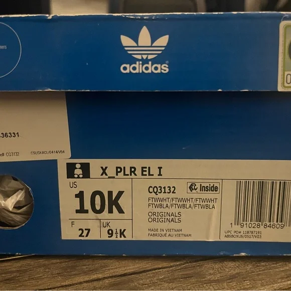 Unisex Adidas OrthoLite tennis shoes Size 10K (toddler) White - Picture 6 of 6